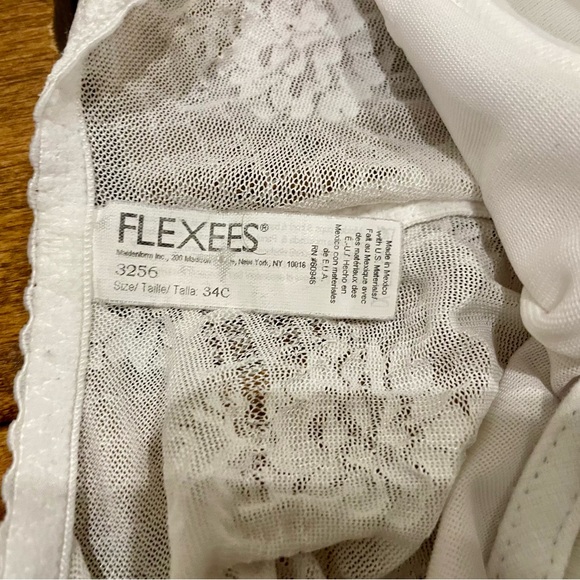 Vintage Flexees white stretch bodysuit shapewear - Picture 9 of 13